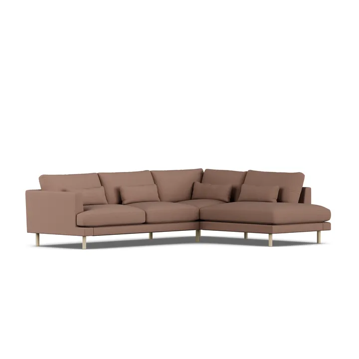 Bredhult soffa - Same Rust 6675-vitoljad ek, 3-sits A1 - 1898
