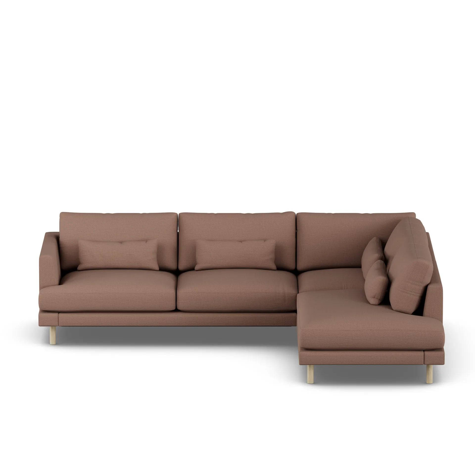 Bredhult soffa, Same Rust 6675-vitoljad ek, 3-sits A1 1898