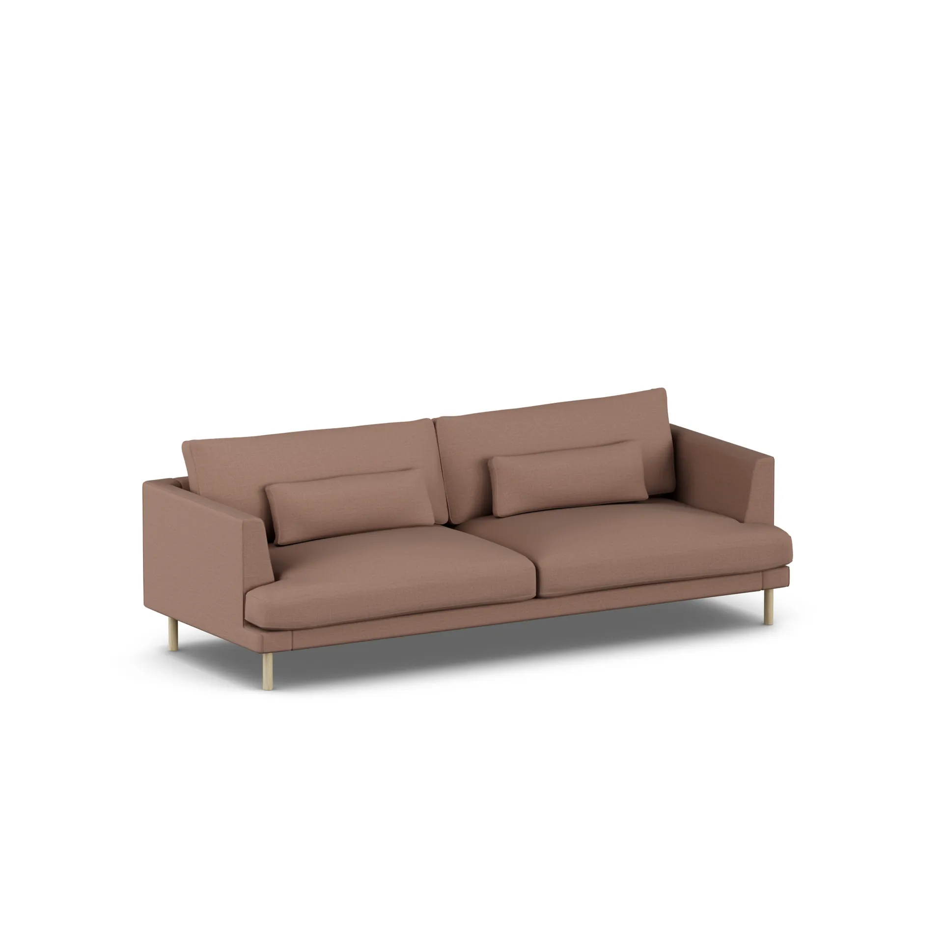 Bredhult soffa, Same Rust 6675-vitoljad ek, 3-sits 1898