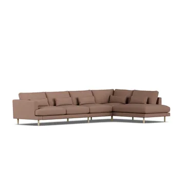 Bredhult soffa - Same Rust 6675-vitoljad ek, 4-sits B1 - 1898