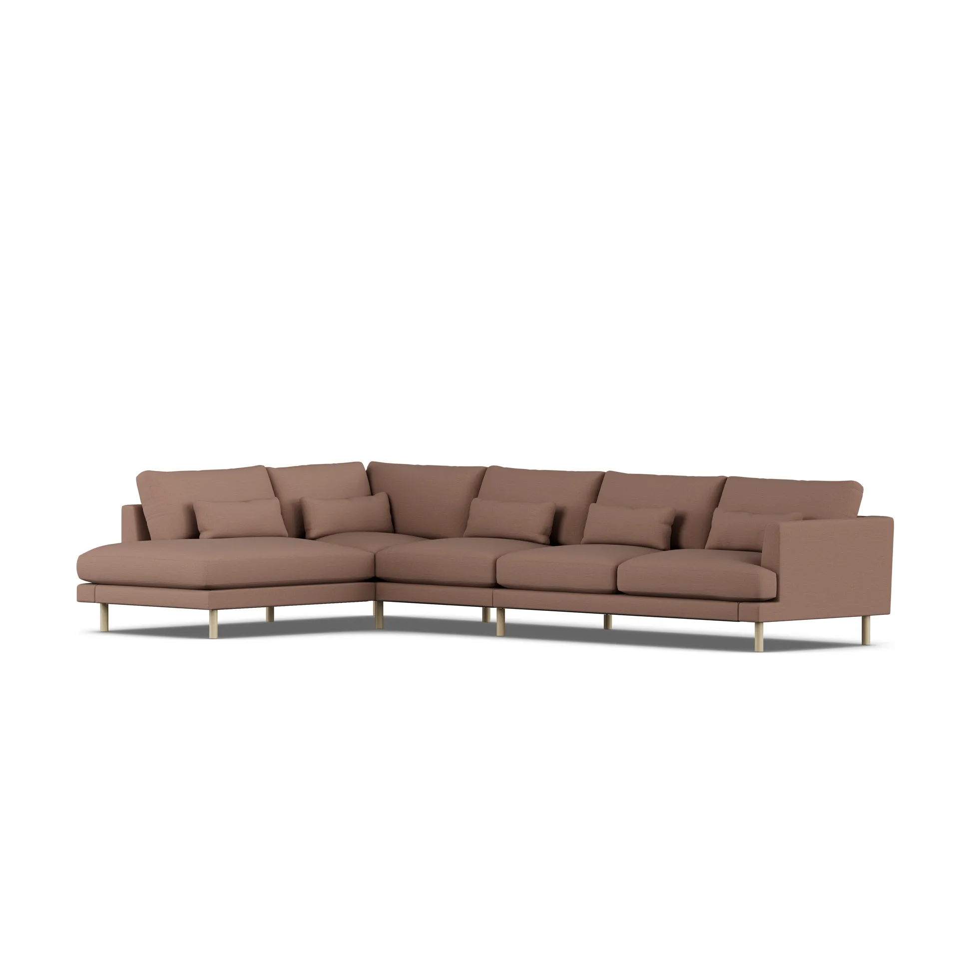 Bredhult soffa, Same Rust 6675-vitoljad ek, 4-sits B2 1898