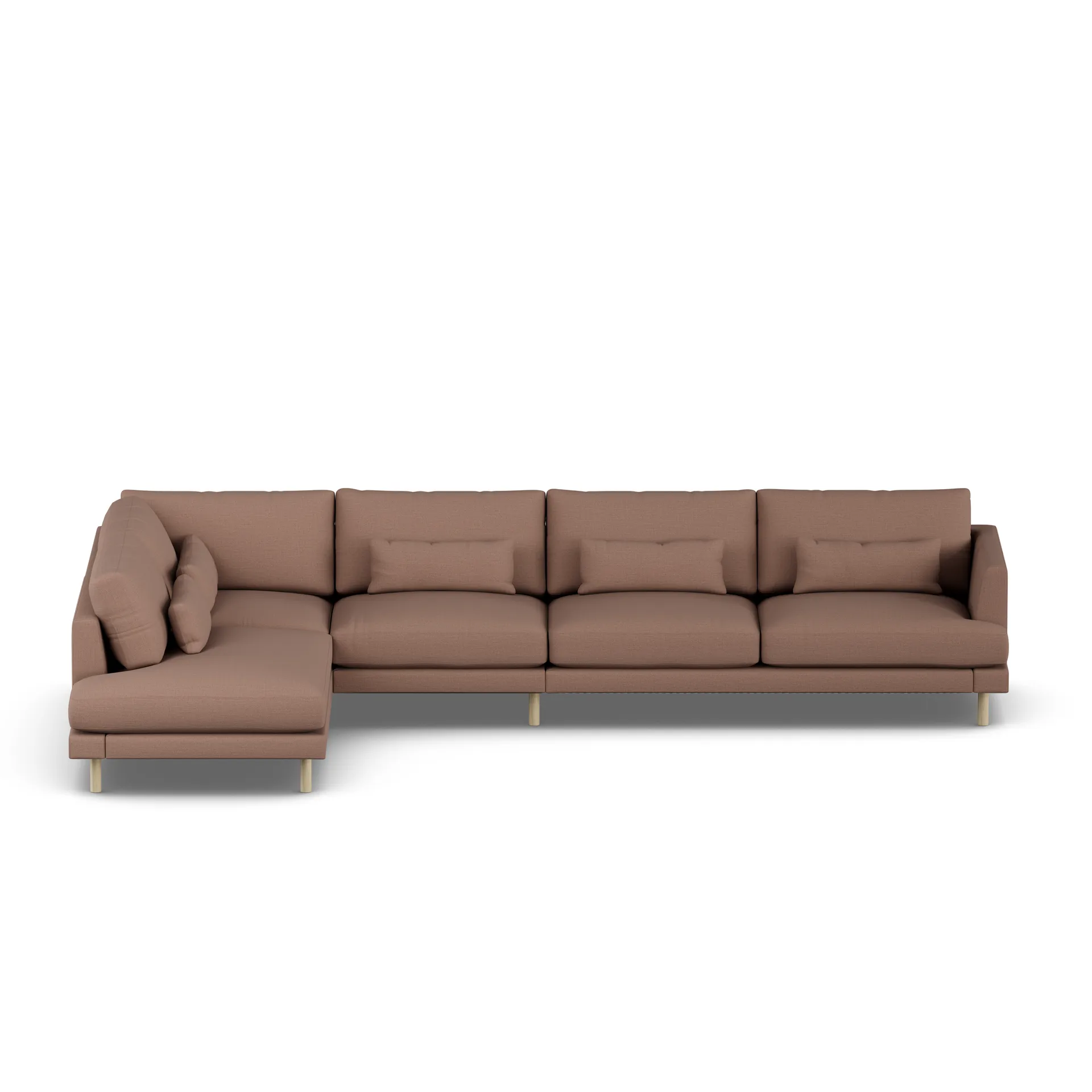 Bredhult soffa, Same Rust 6675-vitoljad ek, 4-sits B2 1898