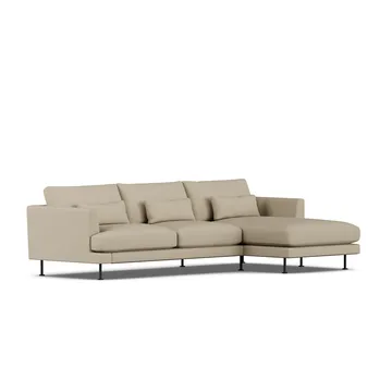 Bredhult soffa - Same Sand 6672-svart stål, 2,5-sits C1 - 1898