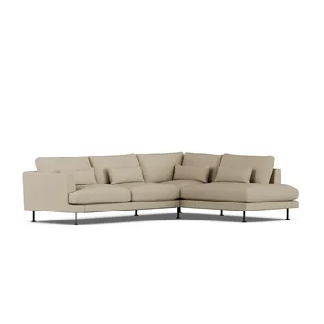 Bredhult soffa - Same Sand 6672-svart stål, 3-sits A1 - 1898