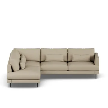 Bredhult soffa - Same Sand 6672-svart stål, 3-sits A2 - 1898