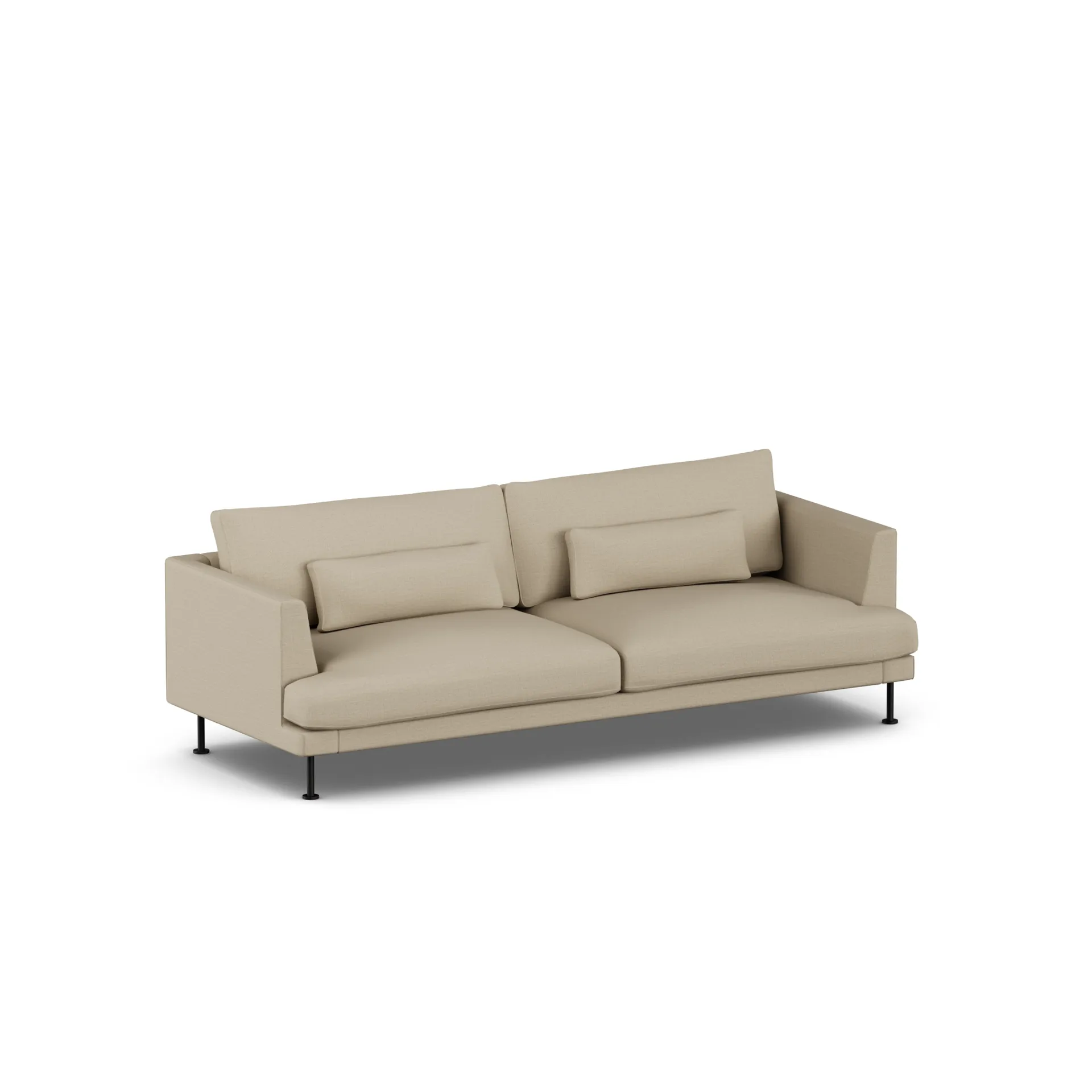 Bredhult soffa, Same Sand 6672-svart stål, 3-sits 1898