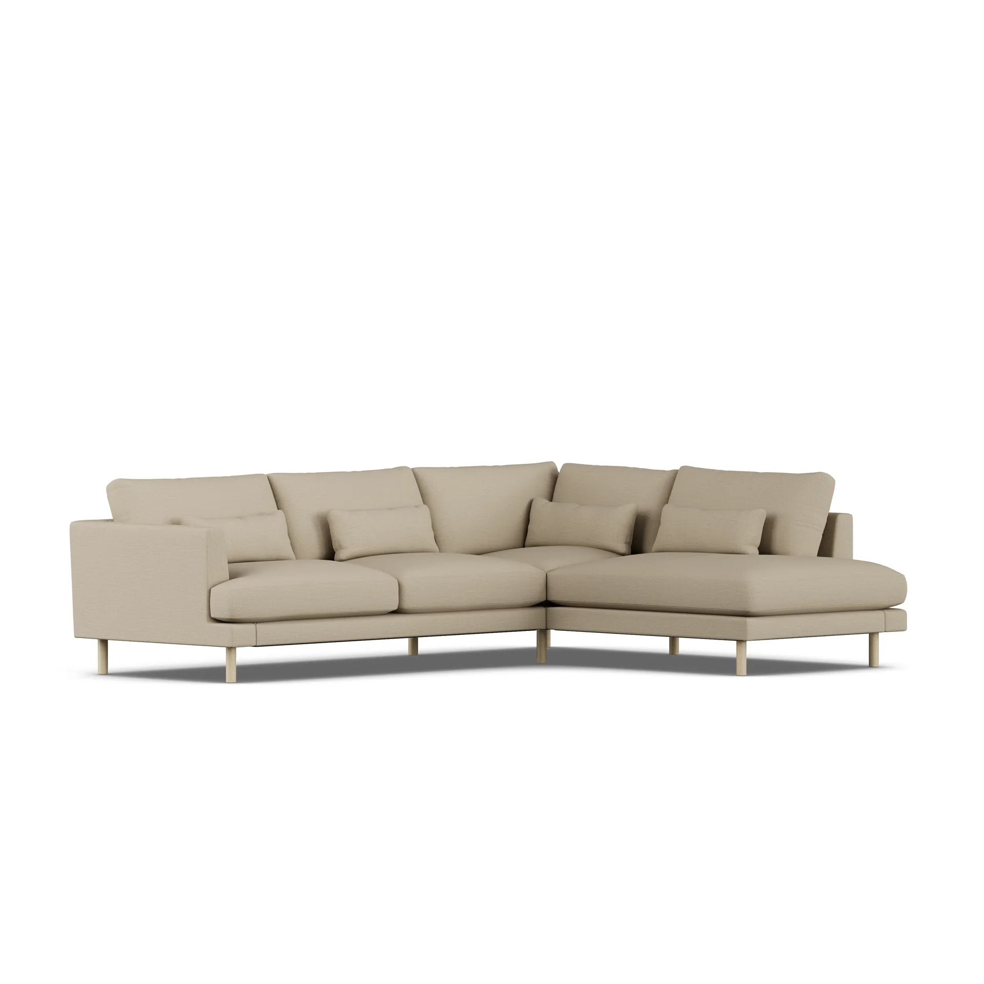 Bredhult soffa, Same Sand 6672-vitoljad ek, 3-sits A1 1898