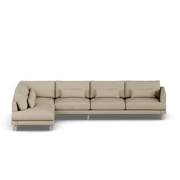 Bredhult soffa - Same Sand 6672-vitoljad ek, 4-sits B2 - 1898