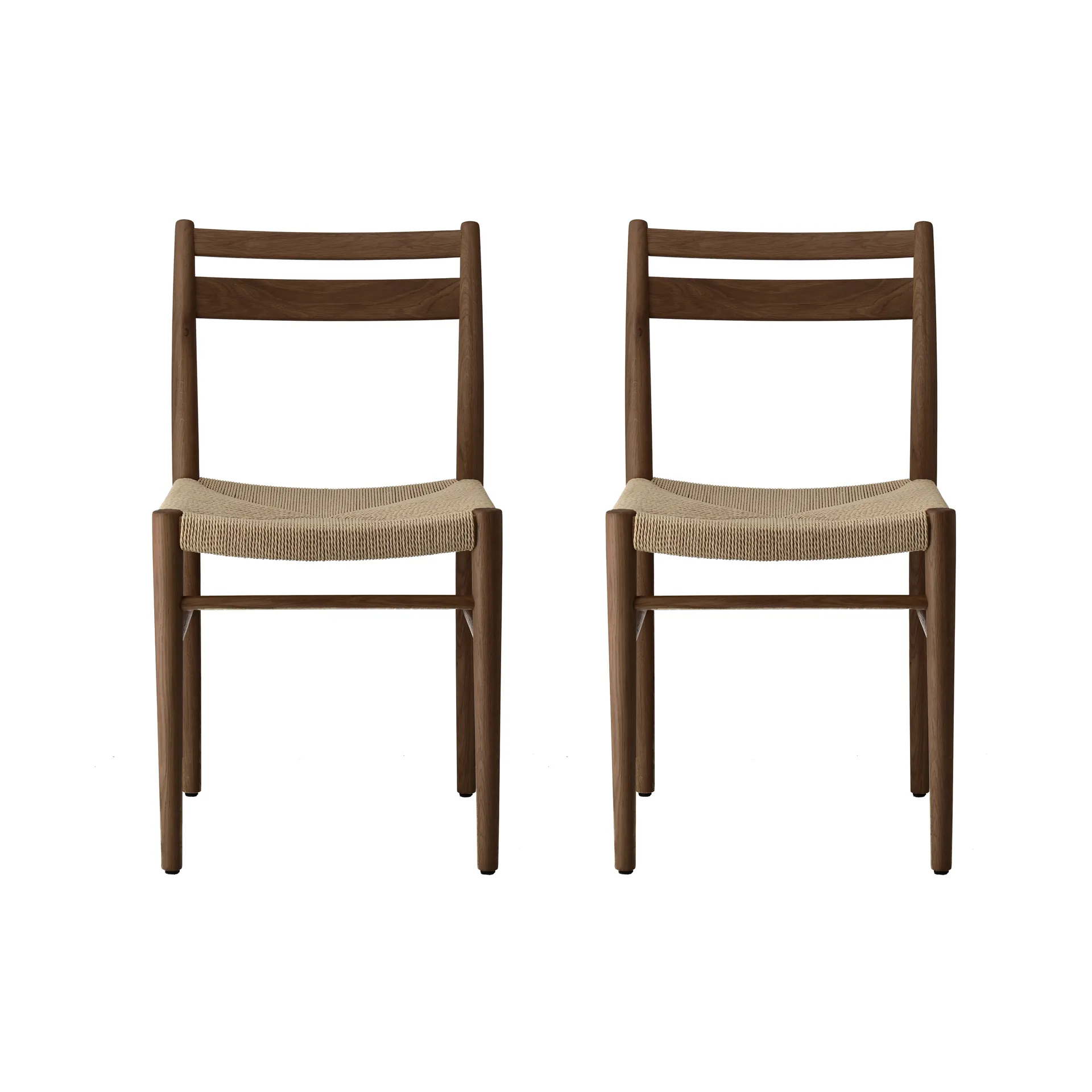Fridhem matstol, rökt lackad ek-naturflätad, 2-pack 1898