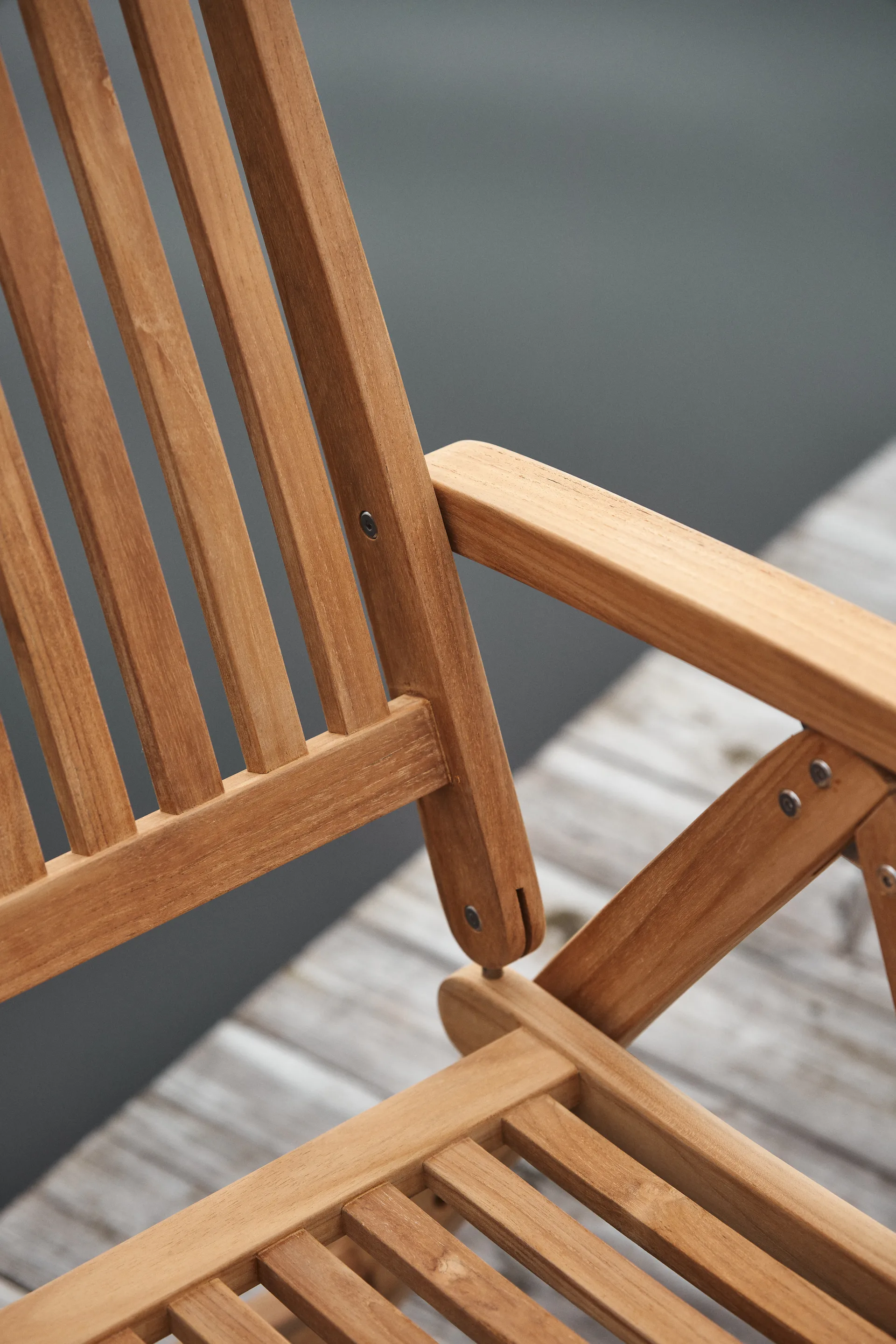 Långö trädgårdsstol, Teak 1898