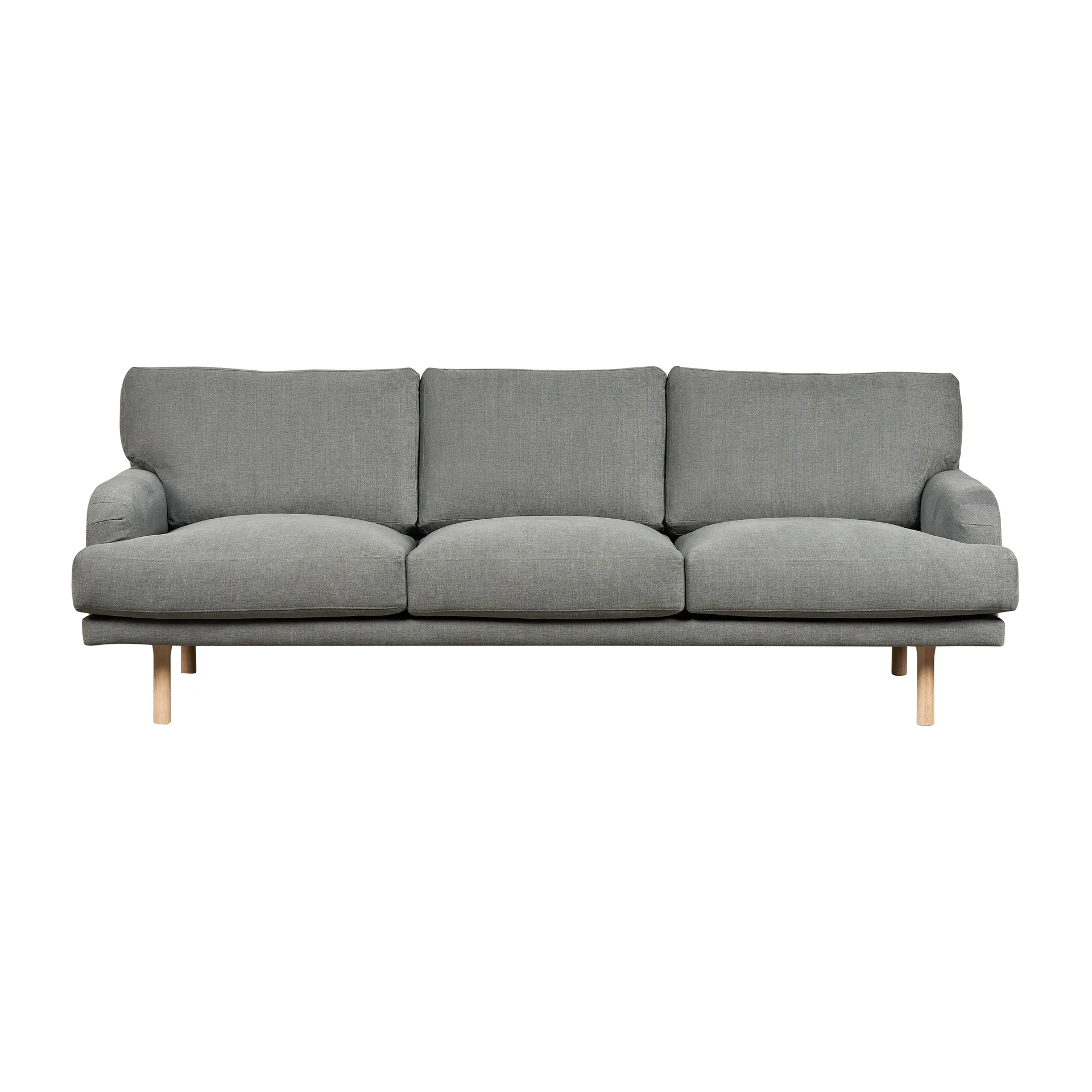 Lidnäs 3 sits soffa, Caleido Grey 1240-vitoljad ek, 3-sits 1898