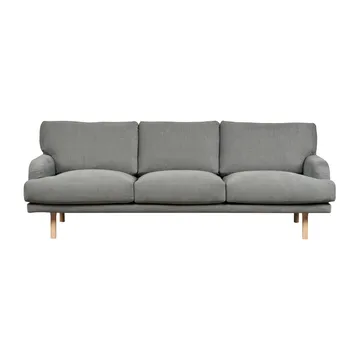 Lidnäs 3 sits soffa - Caleido Grey 1240-vitoljad ek, 3-sits - 1898