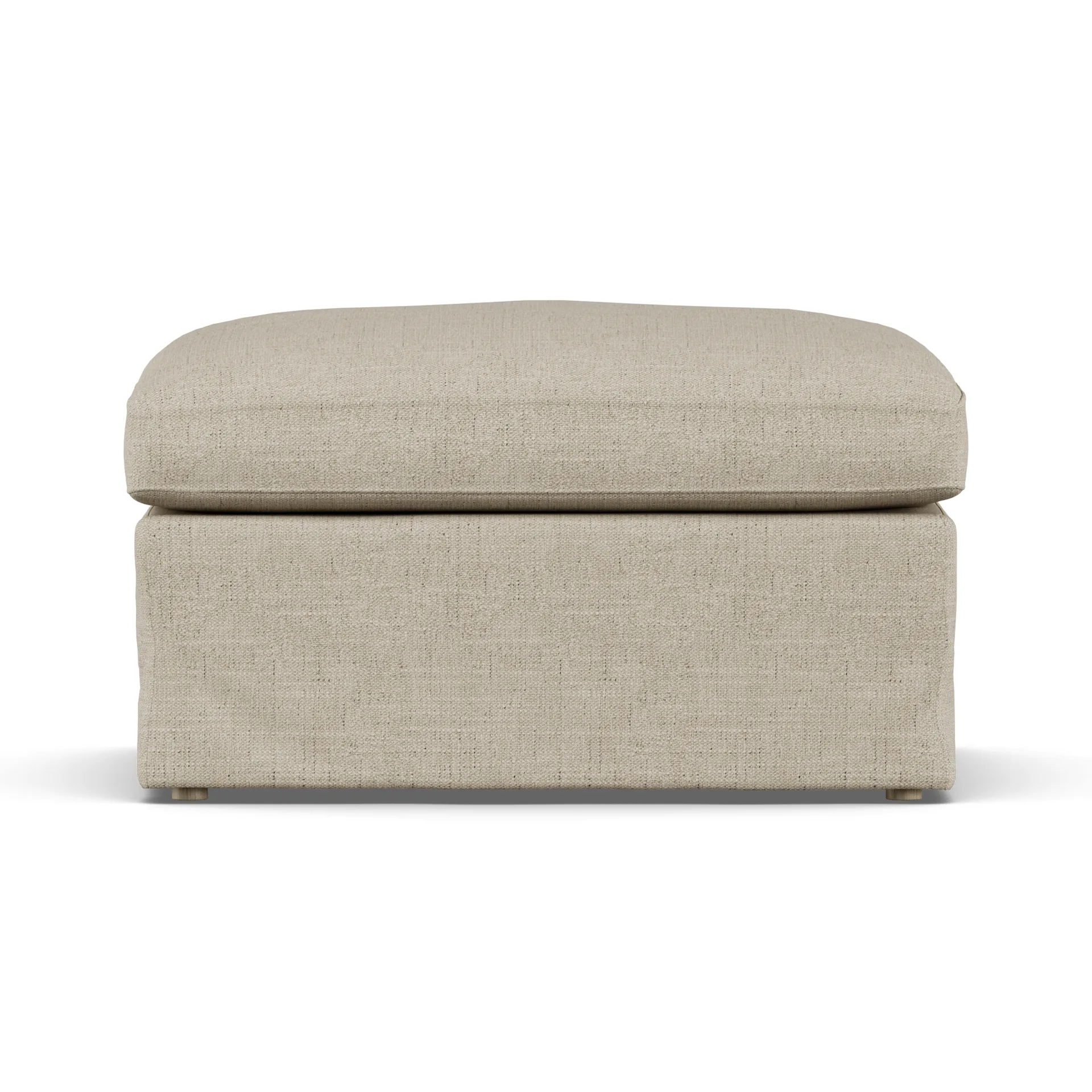Linnevik fotpall, Bern Beige 0341-vitoljad ek, med kappa 1898