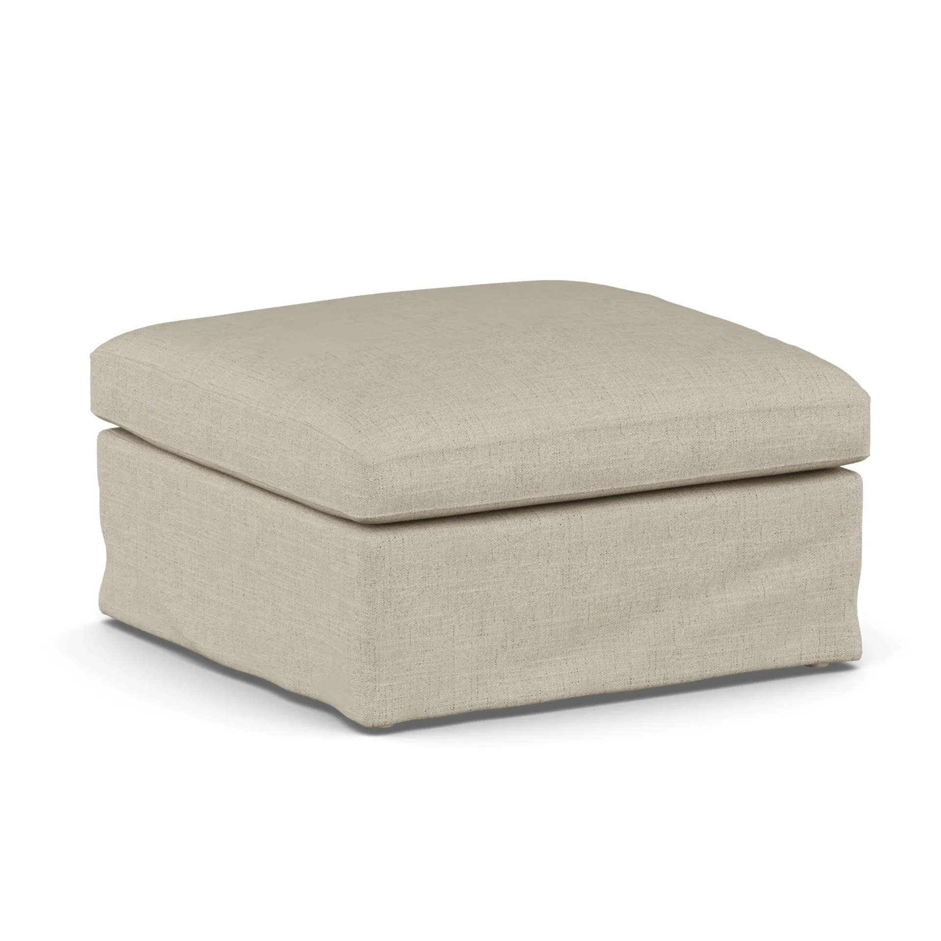 Linnevik fotpall, Bern Beige 0341-vitoljad ek, med kappa 1898