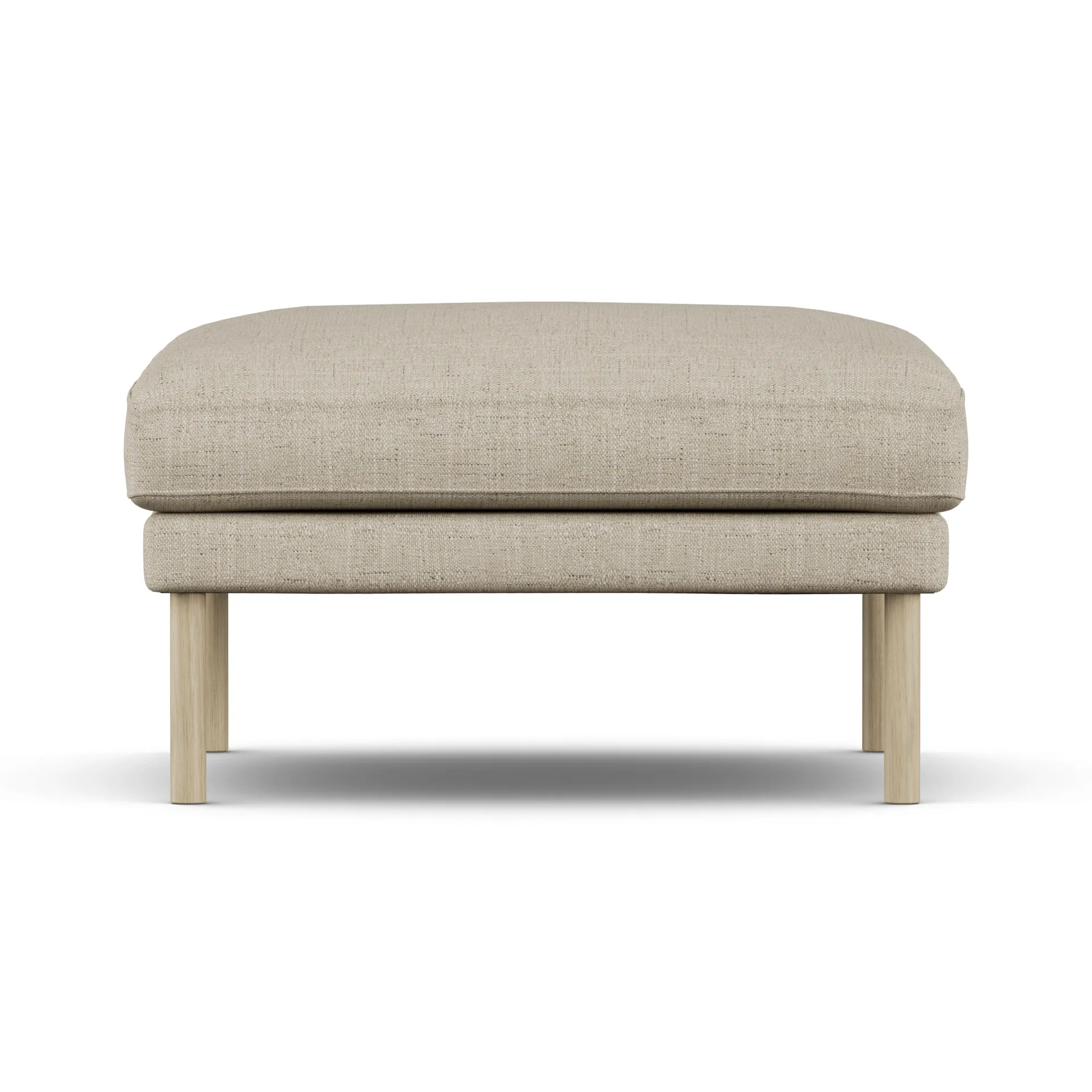 Linnevik fotpall, Bern Beige 0341-vitoljad ek, utan kappa 1898