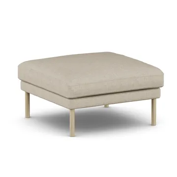 Linnevik fotpall - Bern Beige 0341-vitoljad ek, utan kappa - 1898