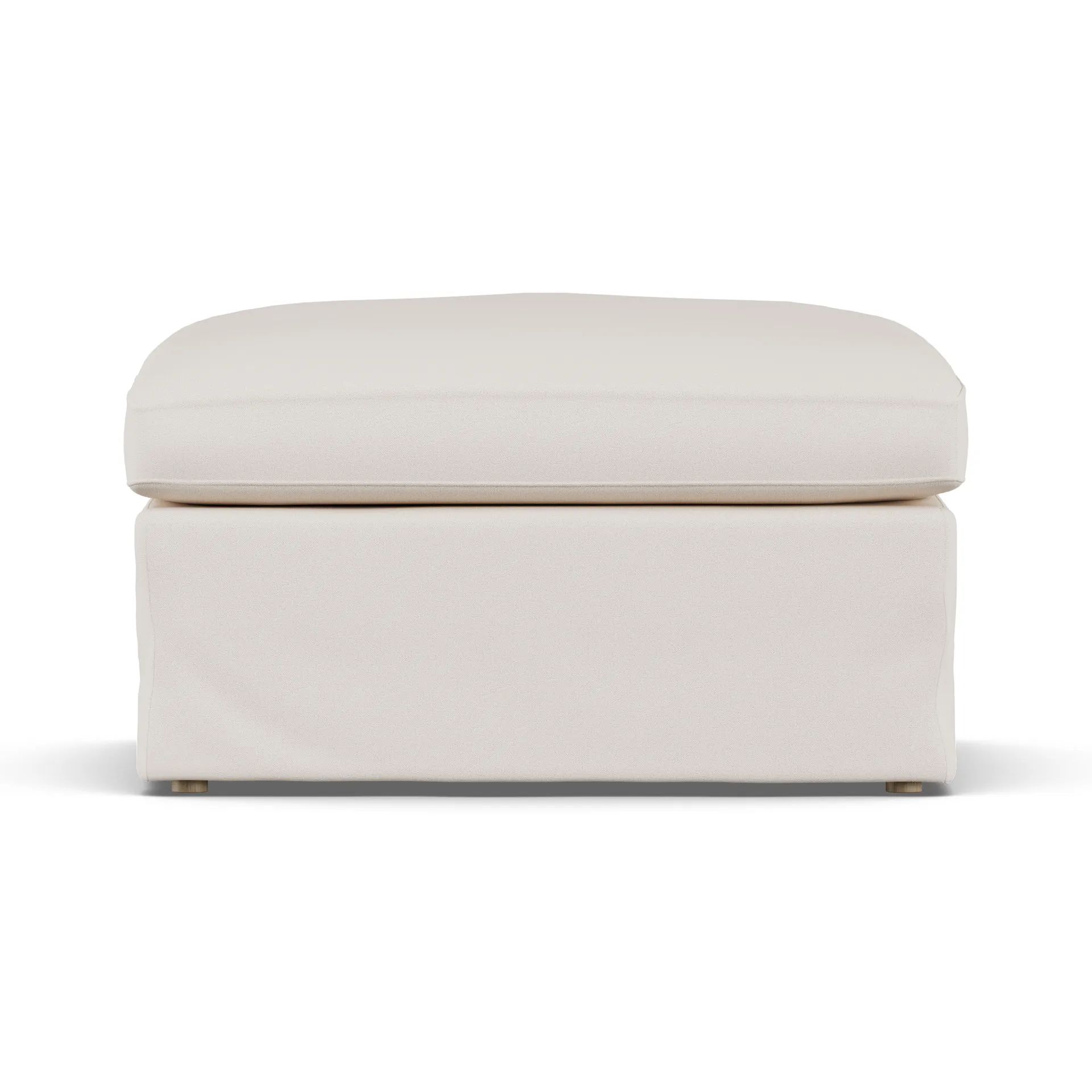 Linnevik fotpall, Caleido Beige 9600-vitoljad ek, med kappa 1898