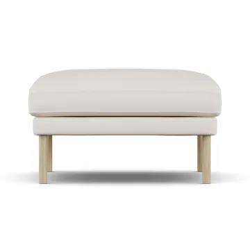 Linnevik fotpall - Caleido Beige 9600-vitoljad ek, utan kappa - 1898