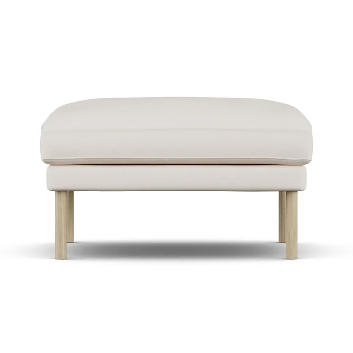Linnevik fotpall - Caleido Beige 9600-vitoljad ek, utan kappa - 1898
