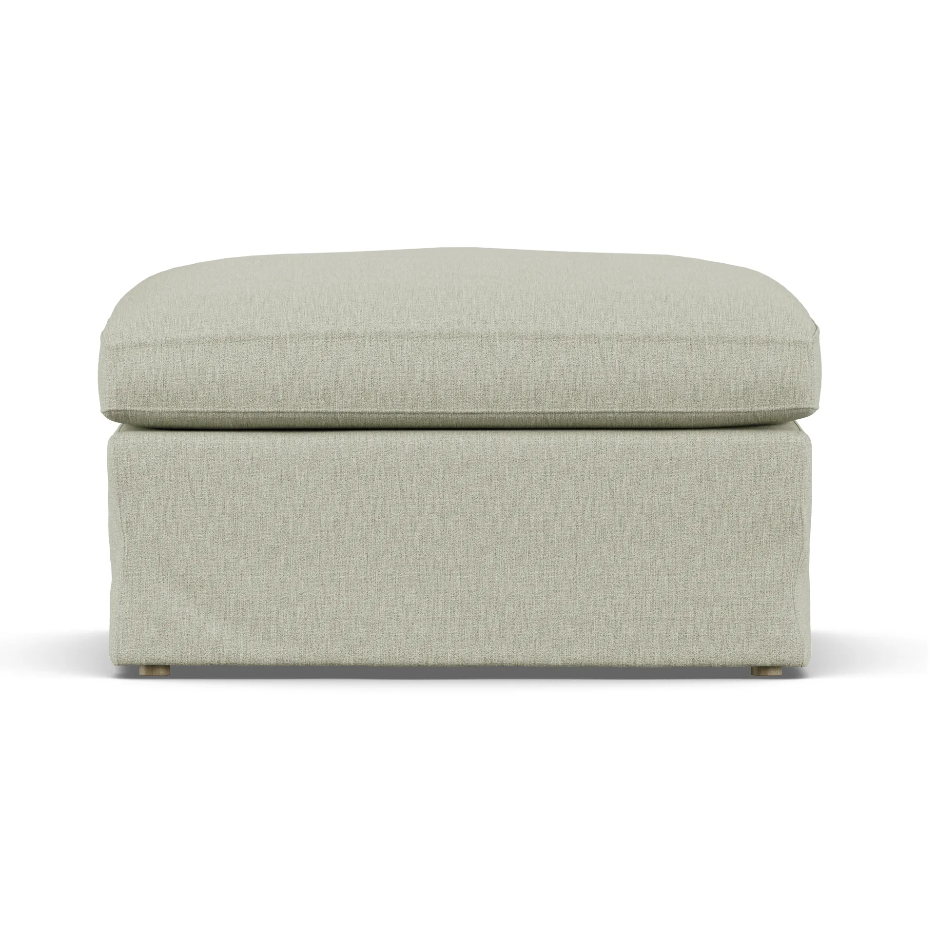 Linnevik fotpall, Luiza Beige 3981-vitoljad ek, med kappa 1898