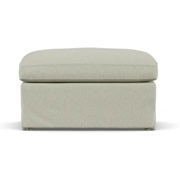 Linnevik fotpall - Luiza Beige 3981-vitoljad ek, med kappa - 1898