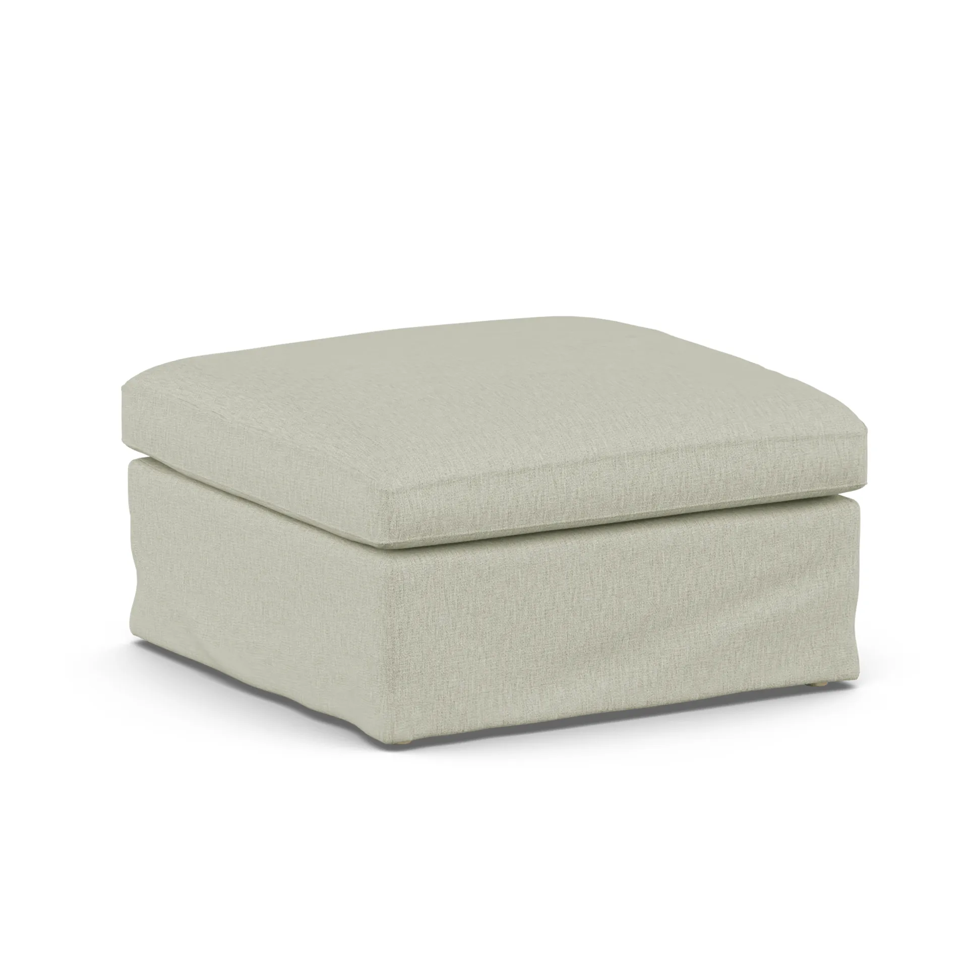 Linnevik fotpall, Luiza Beige 3981-vitoljad ek, med kappa 1898