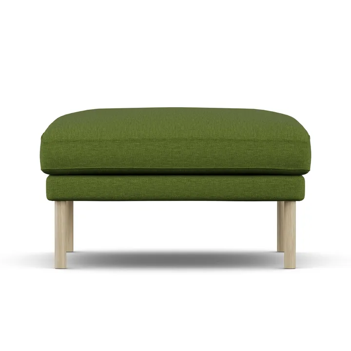 Linnevik fotpall - Luiza Green 3975-vitoljad ek, utan kappa - 1898