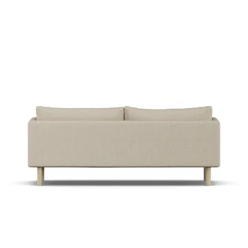 Linnevik soffa - Bern Beige 0341-vitoljad ek, 3-sits - 1898
