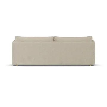 Linnevik soffa - Bern beige 0341-vitoljad ek, 4-sits, med kappa - 1898