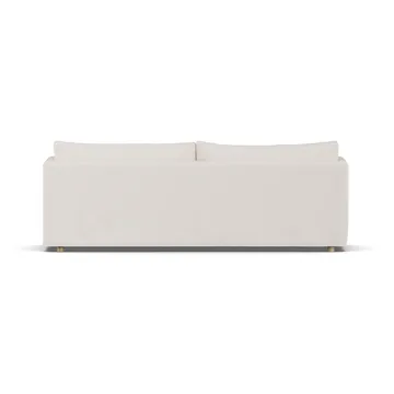 Linnevik soffa - Caleido beige 9600-vitoljad ek, 4-sits, med kappa - 1898