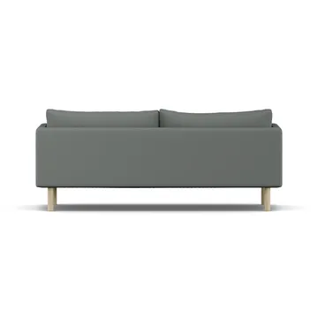 Linnevik soffa - Caleido Grey 1240-vitoljad ek, 3-sits, utan kappa - 1898