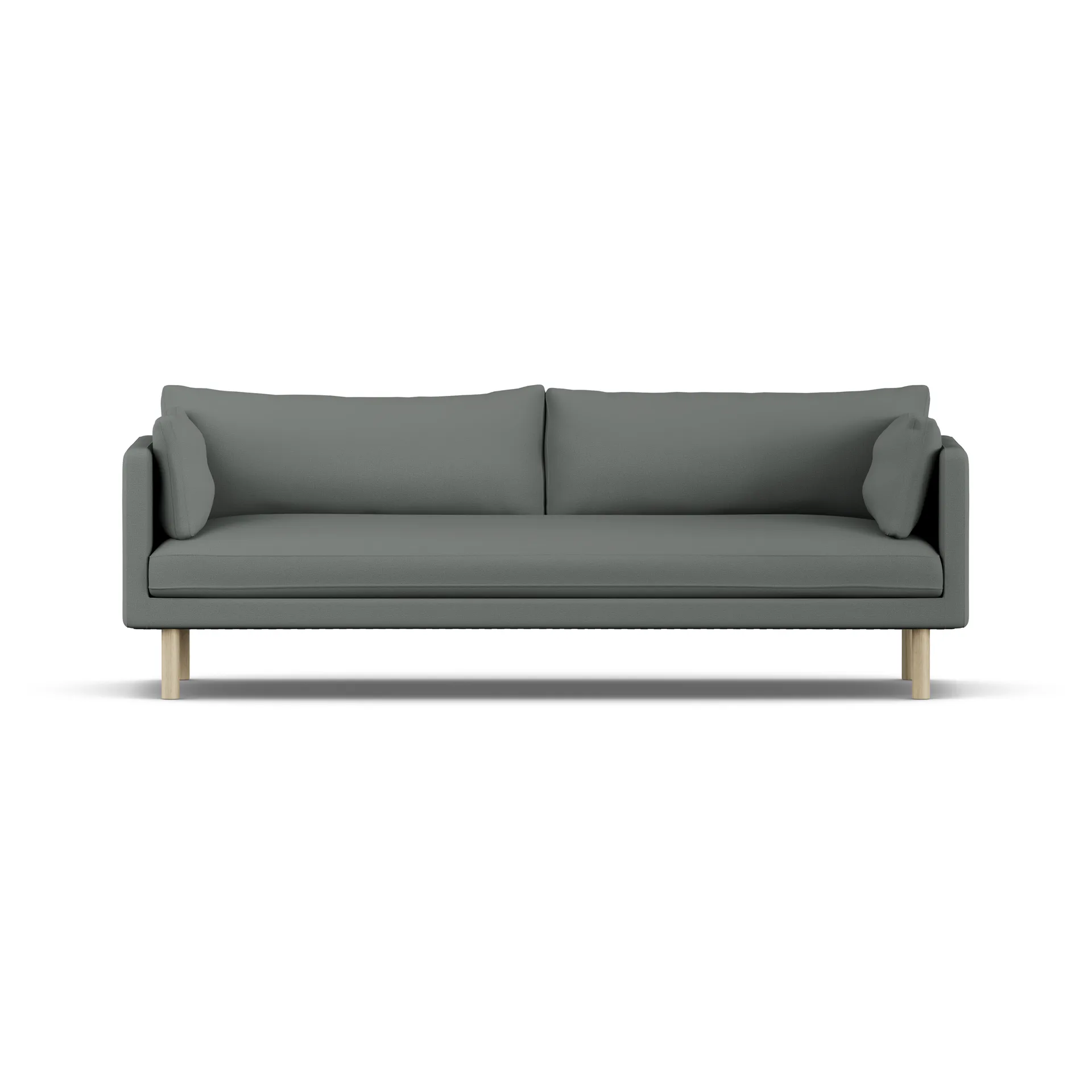 Linnevik soffa, Caleido Grey 1240-vitoljad ek, 4-sits, utan kappa 1898