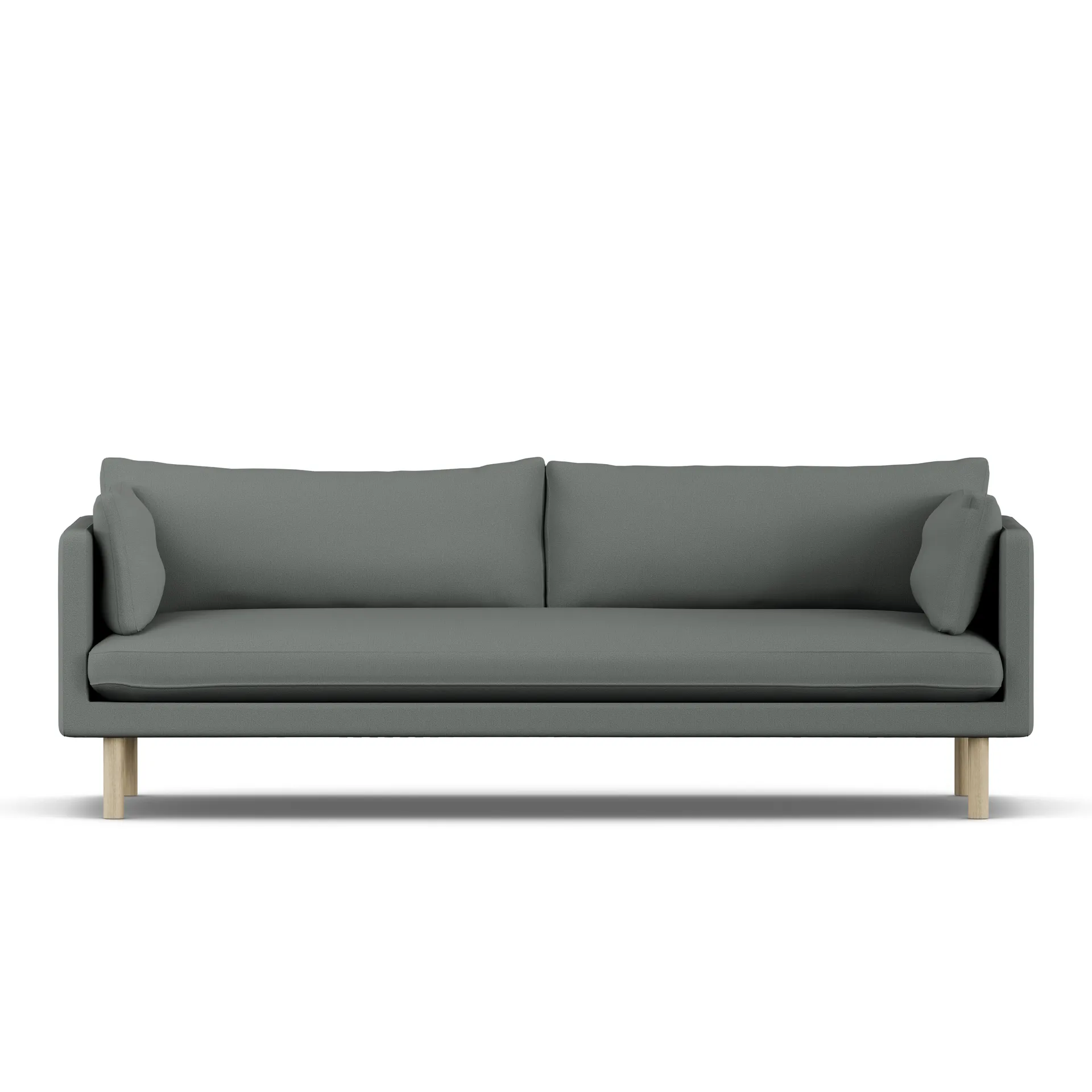 Linnevik soffa, Caleido Grey 1240-vitoljad ek, 4-sits 1898