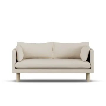 Linnevik soffa - Jump Beige 1956-vitoljad ek, 2-sits - 1898