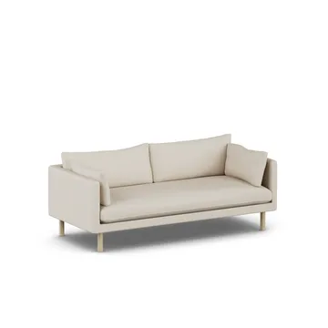 Linnevik soffa - Jump Beige 1956-vitoljad ek, 3-sits - 1898