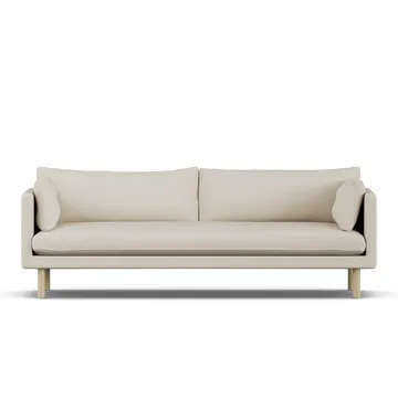 Linnevik soffa - Jump Beige 1956-vitoljad ek, 4-sits - 1898