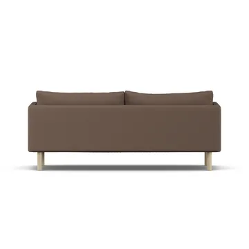 Linnevik soffa - Jump Brown 1955-vitoljad ek, 3-sits, utan kappa - 1898