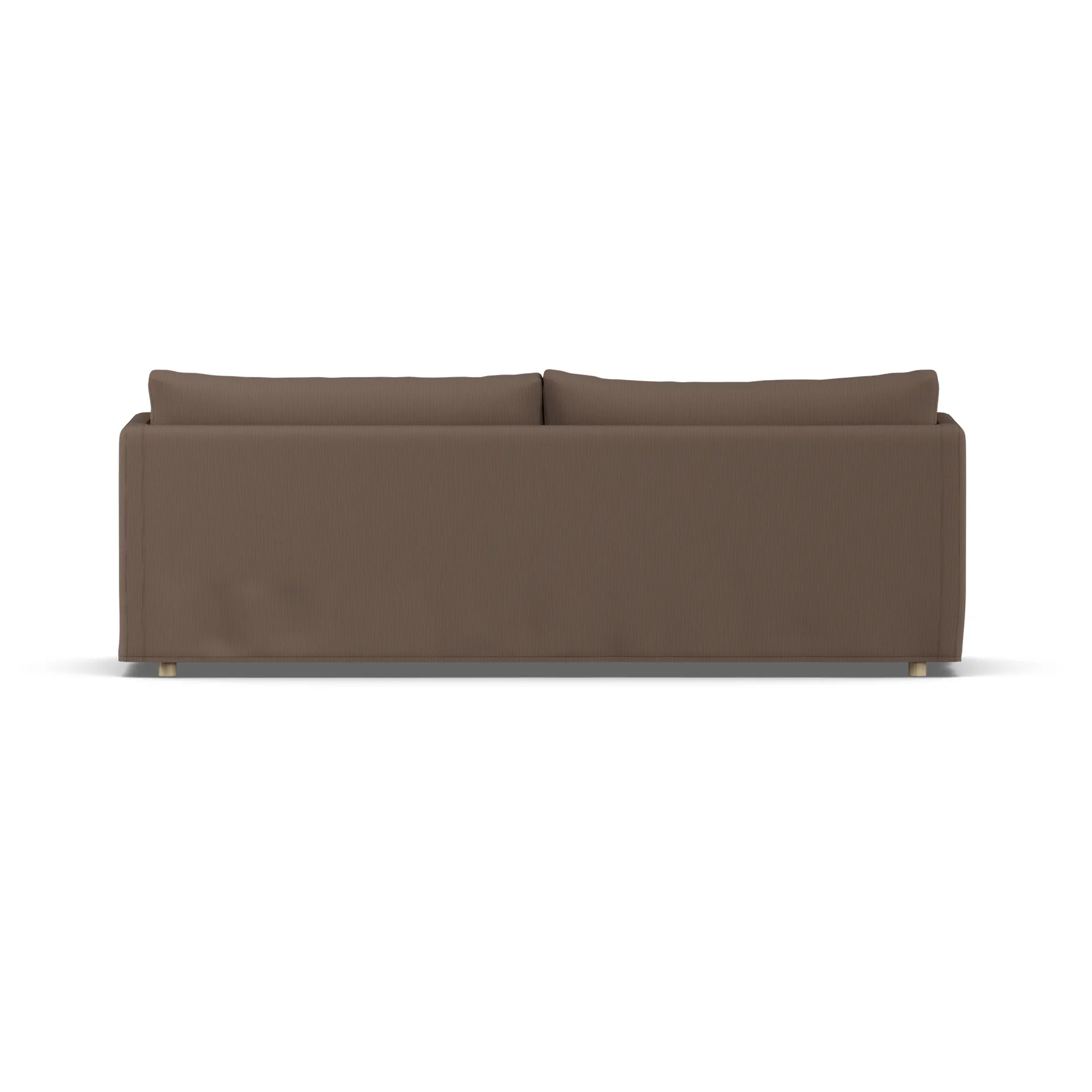 Linnevik soffa, Jump brown 1955-vitoljad ek, 4-sits, med kappa 1898