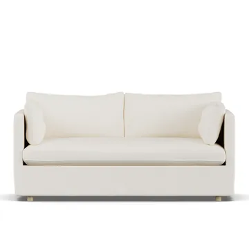 Linnevik soffa - Jump off white 1954-vitoljad ek, 2-sits, med kappa - 1898