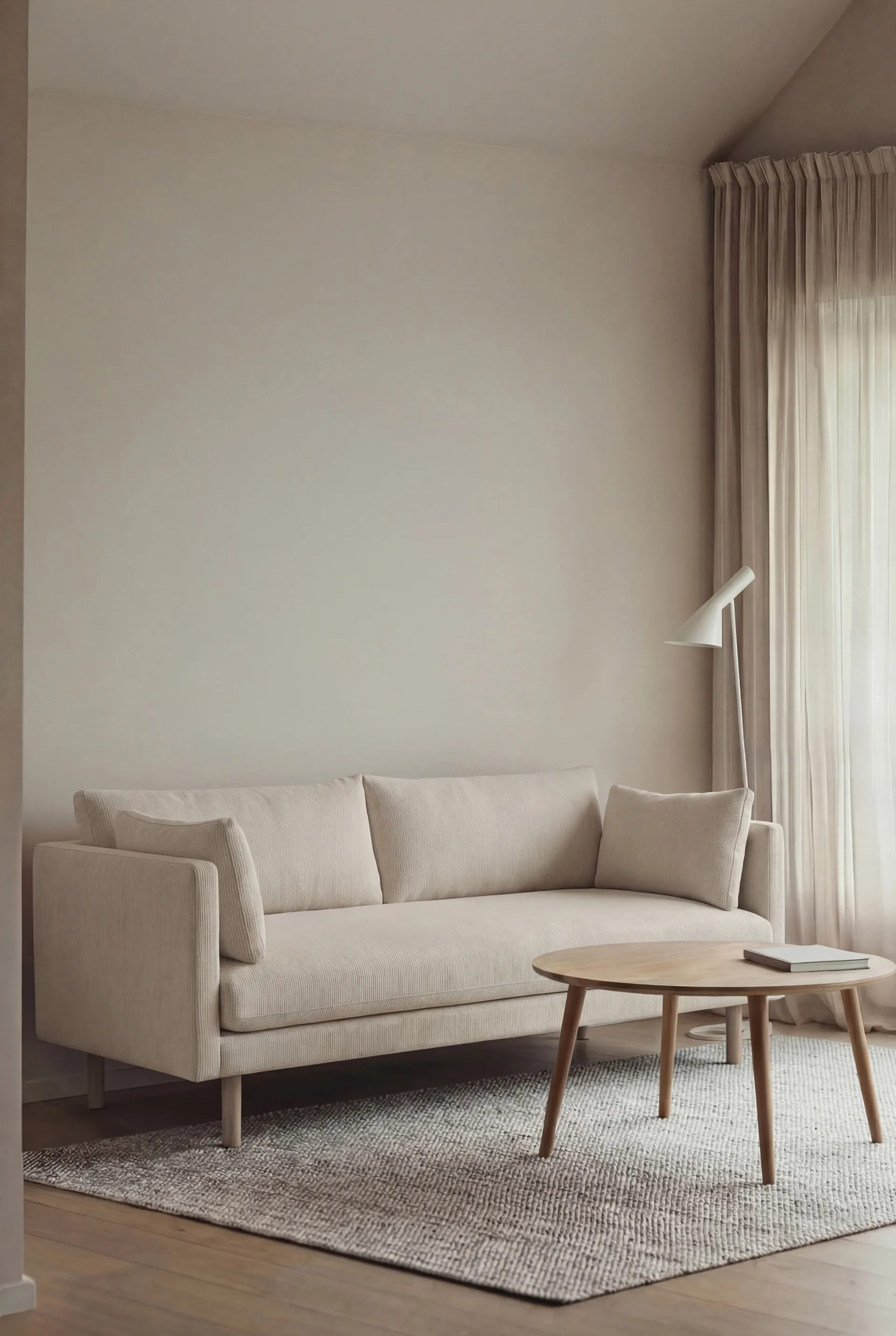 Linnevik soffa, Jump Off White 1954-vitoljad ek, 2-sits 1898