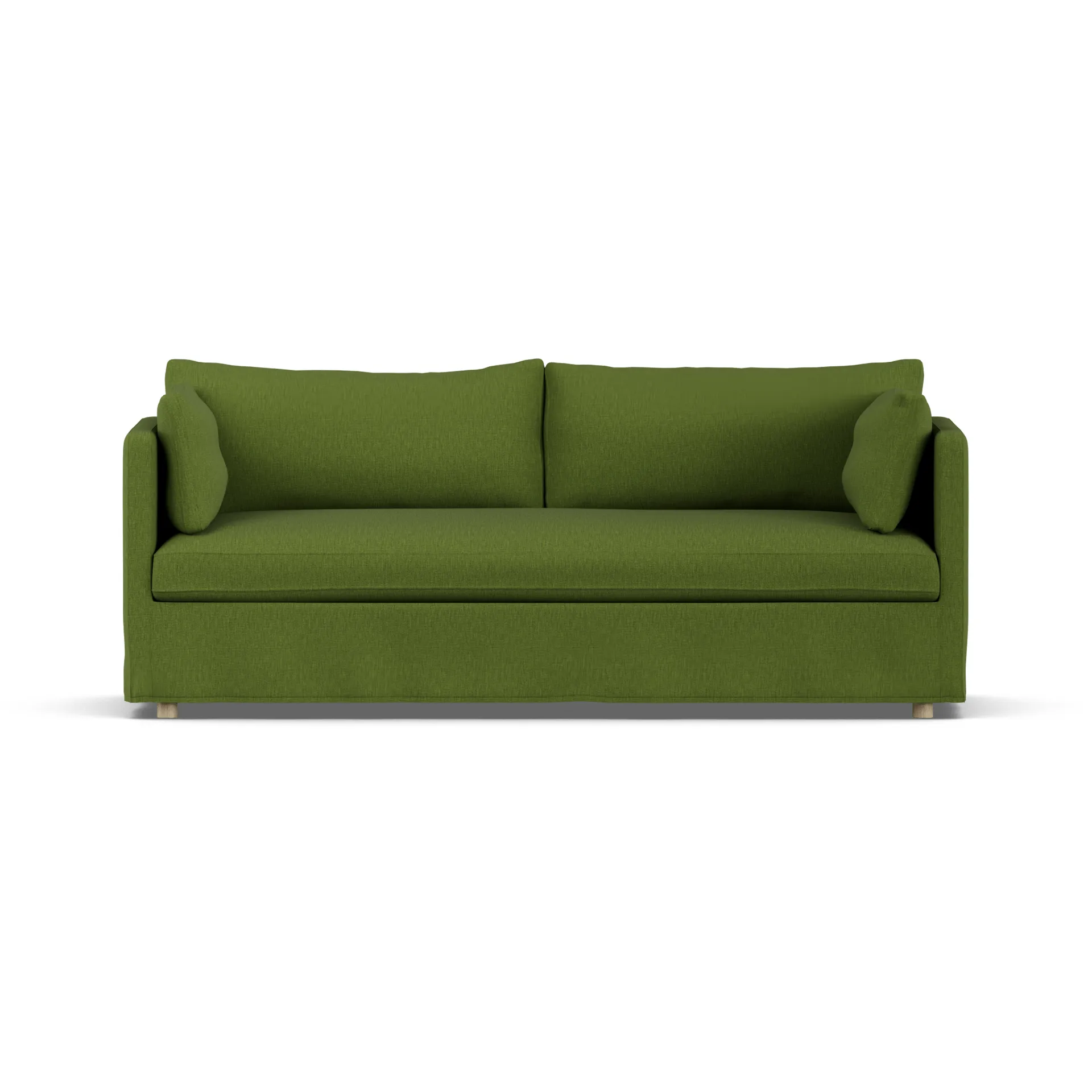 Linnevik soffa, Luiza green 3975-vitoljad ek, 3-sits, med kappa 1898