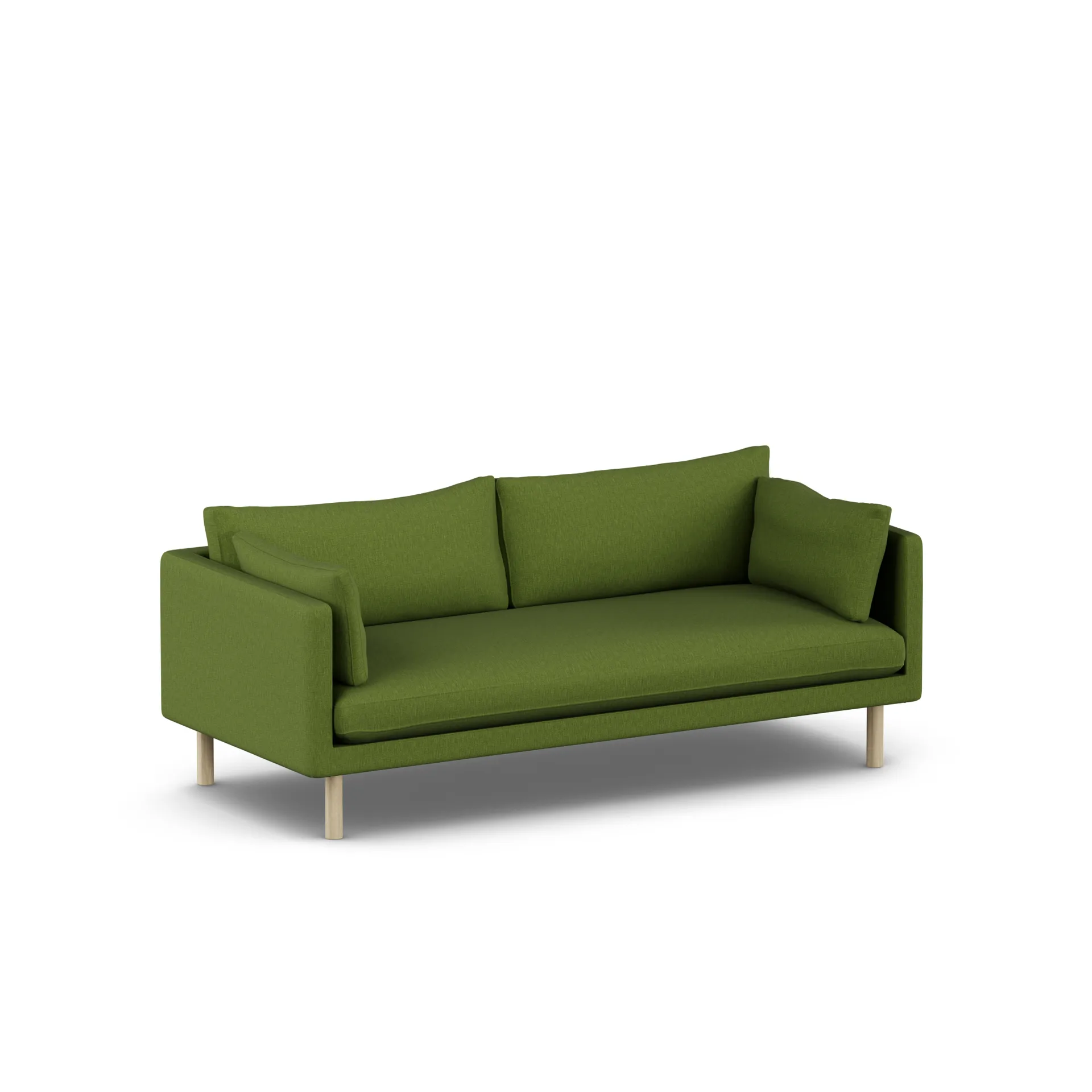 Linnevik soffa, Luiza Green 3975-vitoljad ek, 3-sits 1898