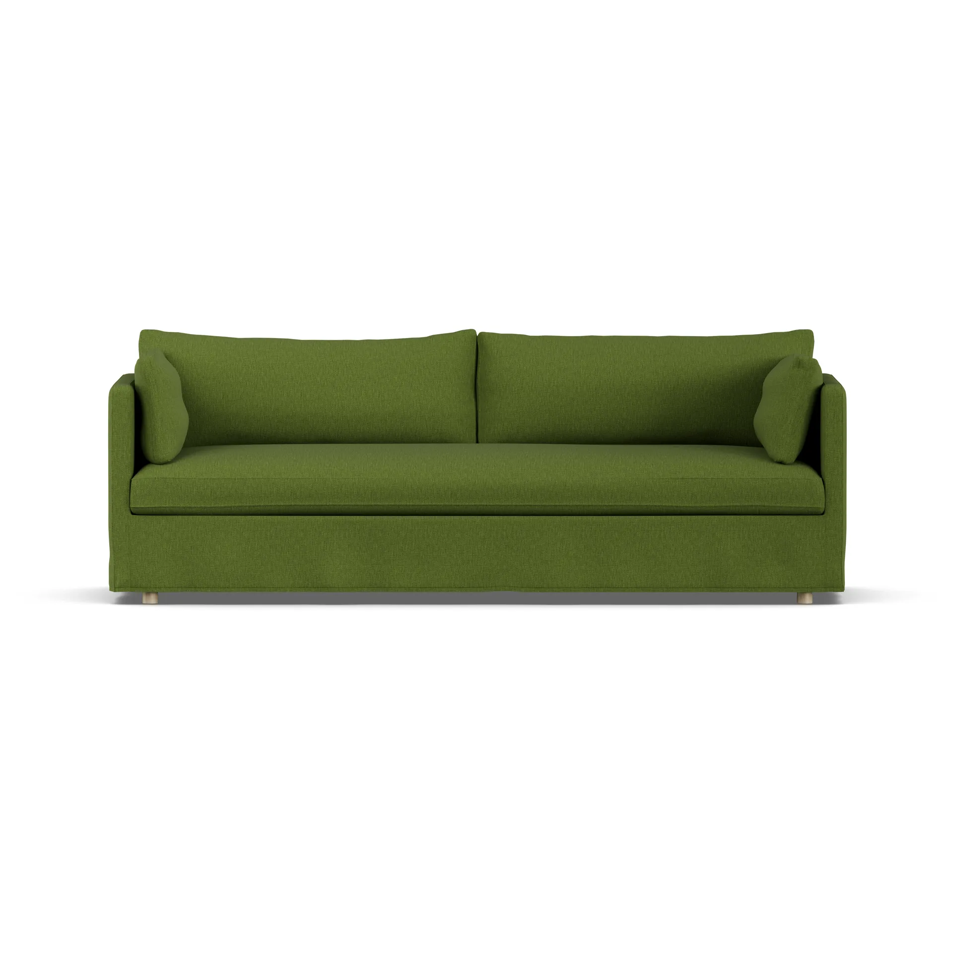 Linnevik soffa, Luiza Green 3975-vitoljad ek, 4-sits, med kappa 1898