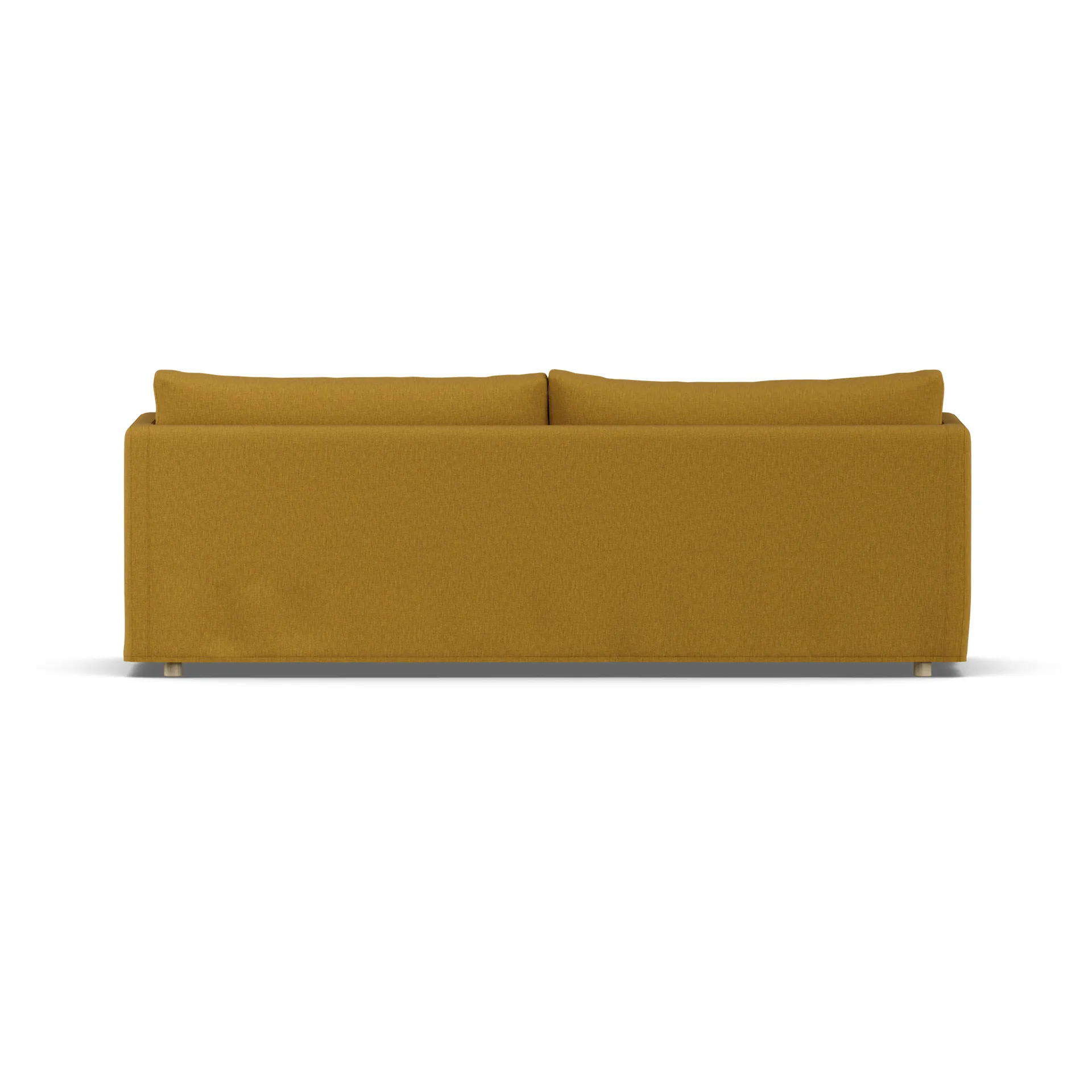 Linnevik soffa, Luiza Mustard 3972-vitoljad ek, 4-sits, med kappa 1898