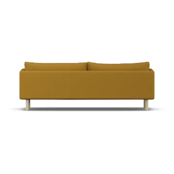 Linnevik soffa - Luiza Mustard 3972-vitoljad ek, 4-sits, utan kappa - 1898