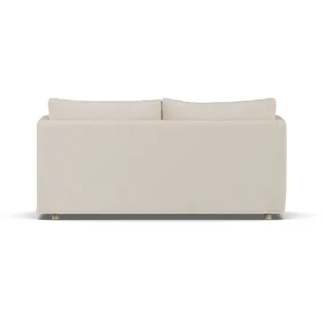 Linnevik soffa - Same Beige 6670-vitoljad ek, 2-sits, med kappa - 1898