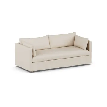 Linnevik soffa - Same Beige 6670-vitoljad ek, 3-sits, med kappa - 1898