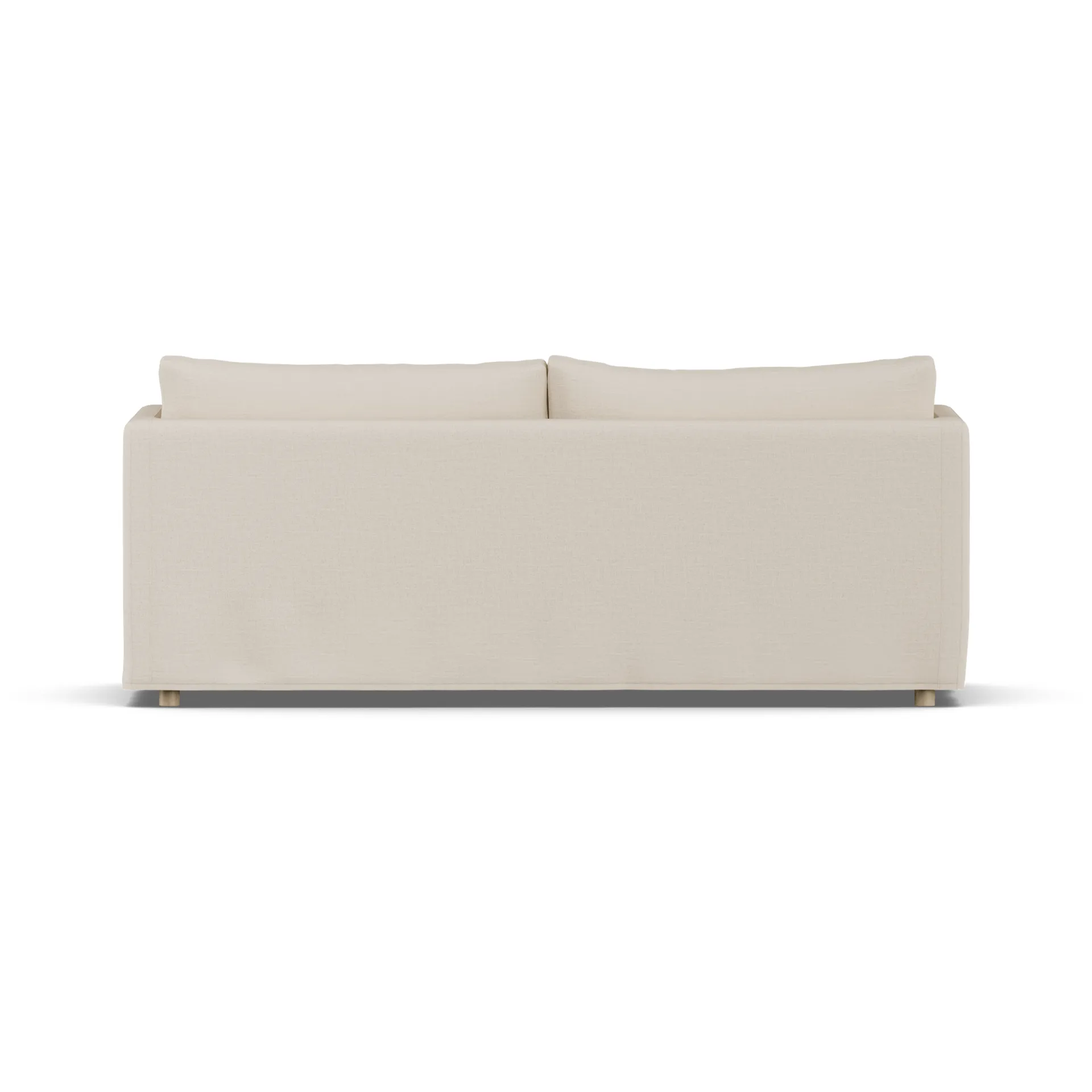 Linnevik soffa, Same Beige 6670-vitoljad ek, 3-sits, med kappa 1898