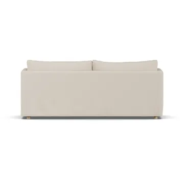 Linnevik soffa - Same Beige 6670-vitoljad ek, 3-sits, med kappa - 1898