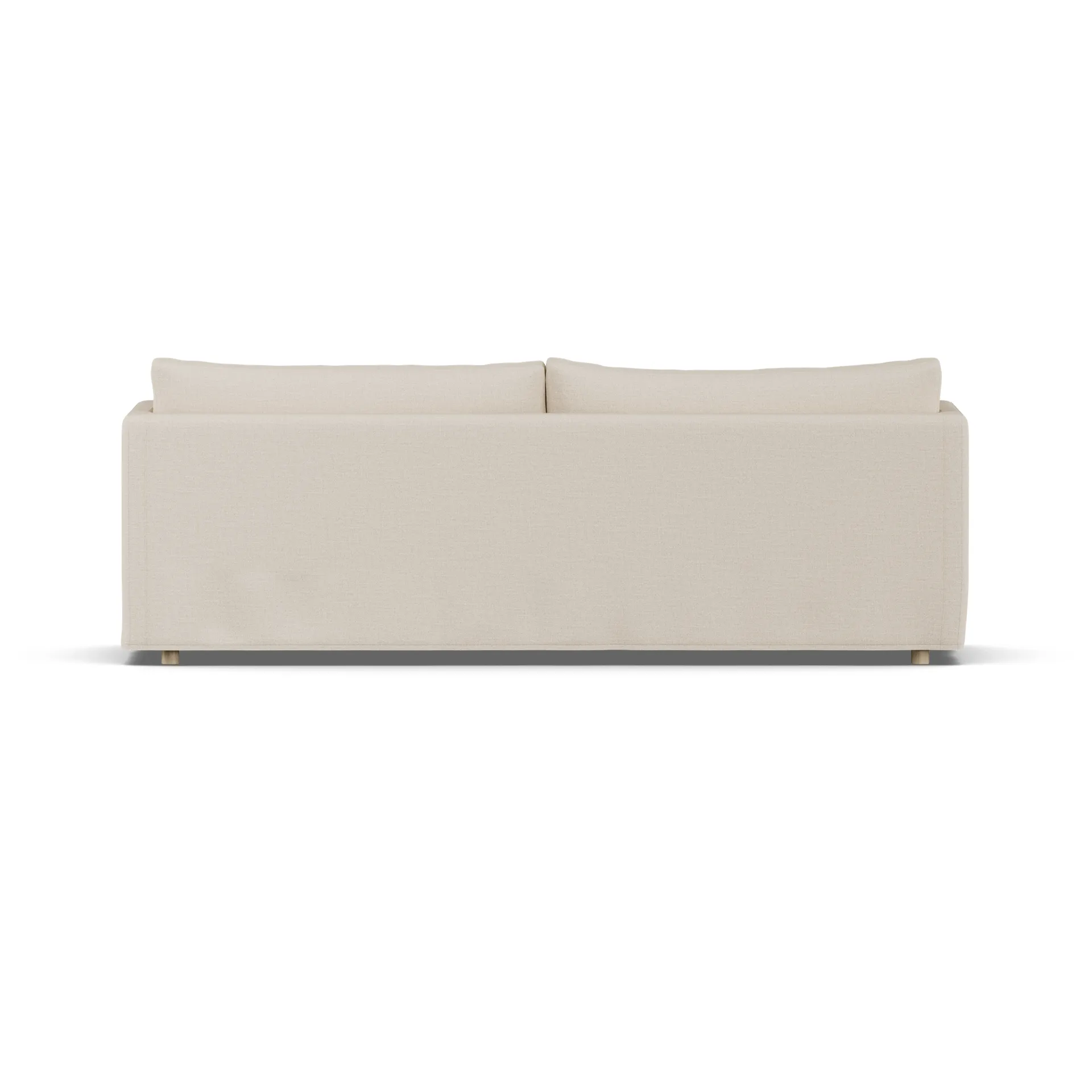 Linnevik soffa, Same Beige 6670-vitoljad ek, 4-sits, med kappa 1898